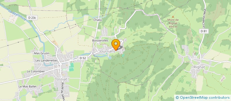 localisation de l'entreprise OSSMOS à JOURNANS