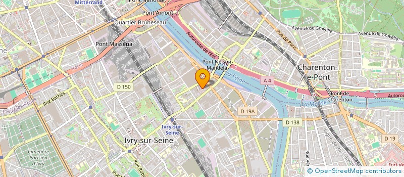 localisation de l'entreprise OSSOTEX à IVRY-SUR-SEINE