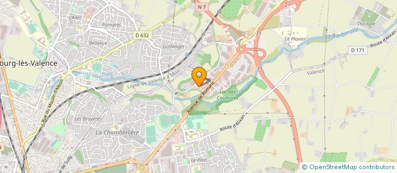 localisation de l'entreprise OSSSI à VALENCE