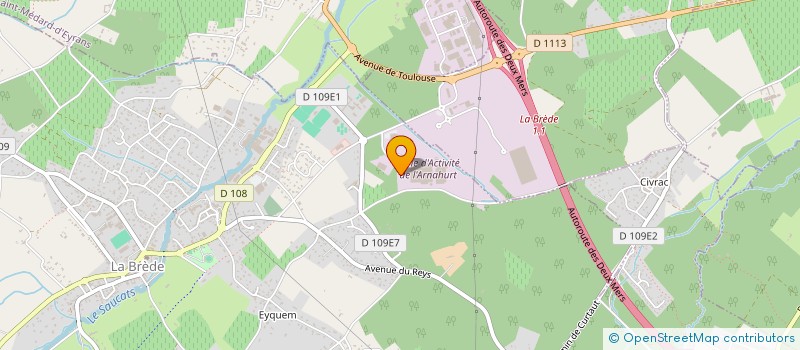 localisation de l'entreprise OSTE CHARPENTE à LA BREDE