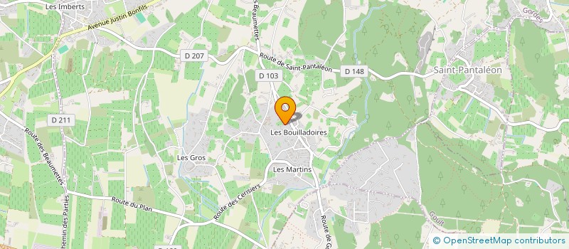 localisation de l'entreprise OSTEAU DE PIERO  GORDES