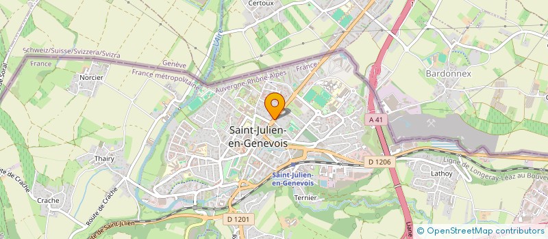 localisation de l'entreprise OSTEO 3000  SAINT-JULIEN-EN-GENEVOIS