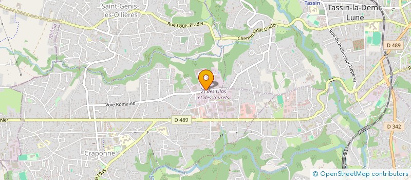 localisation de l'entreprise OSTEO  CRAPONNE