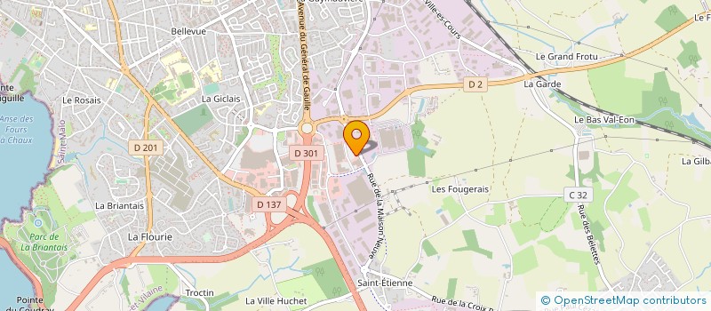 localisation de l'entreprise OSTEO-BIOKI  SAINT-MALO