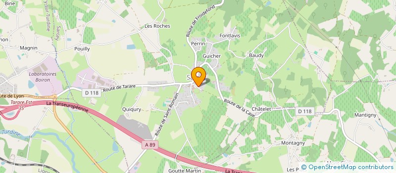 localisation de l'entreprise OSTEO D FAMILY  SARCEY