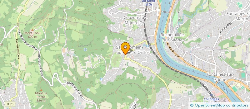 localisation de l'entreprise OSTEO FAMILY  COUZON AU MONT D'OR