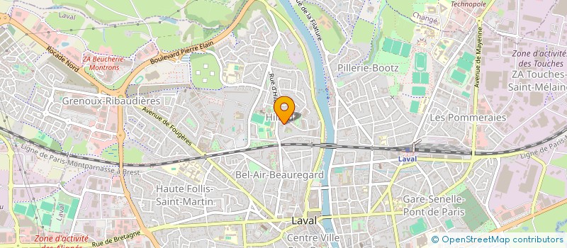 localisation de l'entreprise OSTEO'HILARD MSC à LAVAL