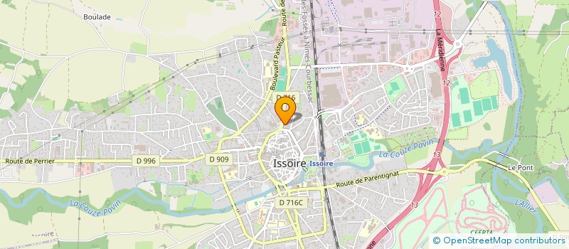 localisation de l'entreprise OSTEO-IMMO  ISSOIRE