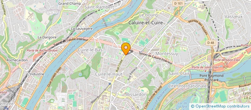 localisation de l'entreprise OSTEO JG à CALUIRE-ET-CUIRE