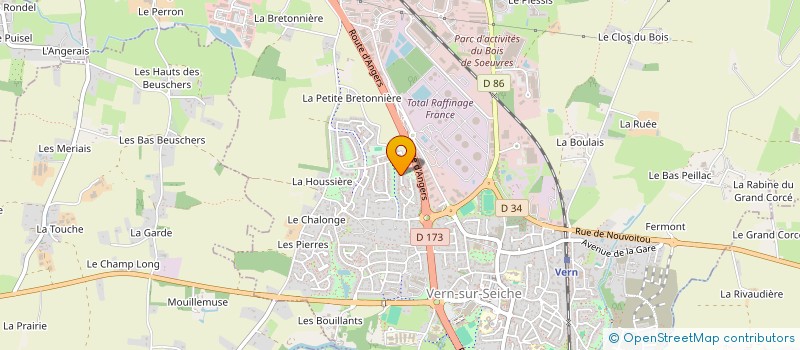 localisation de l'entreprise OSTEO MENDES FRANCE  VERN-SUR-SEICHE