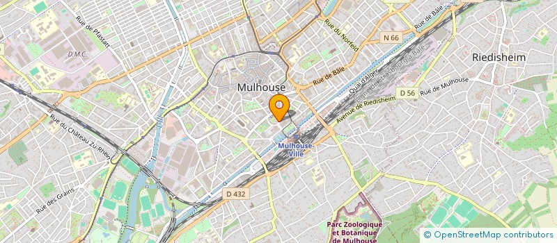 localisation de l'entreprise OSTEO-REFLEXE FJ DE SAINTCYR ESPACE DE SOINS ET THERAPIE MANUELLE  MULHOUSE