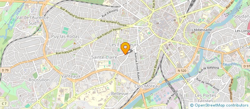 localisation de l'entreprise OSTEO.SAINTECLAIRE  LIMOGES