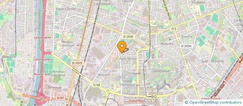 localisation de l'entreprise OSTEO'VIGNY  GRENOBLE