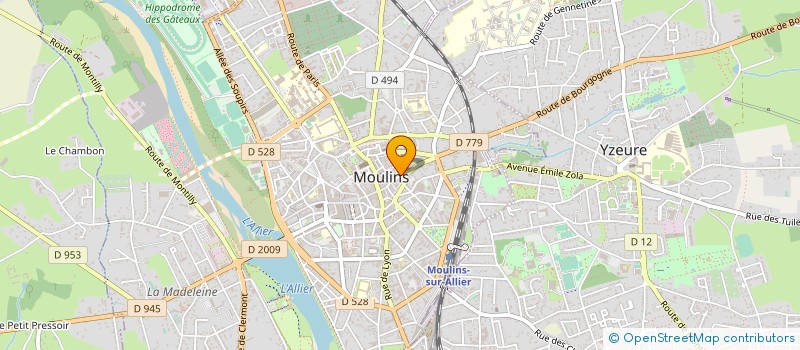 localisation de l'entreprise OSTEO2MAINS à MOULINS