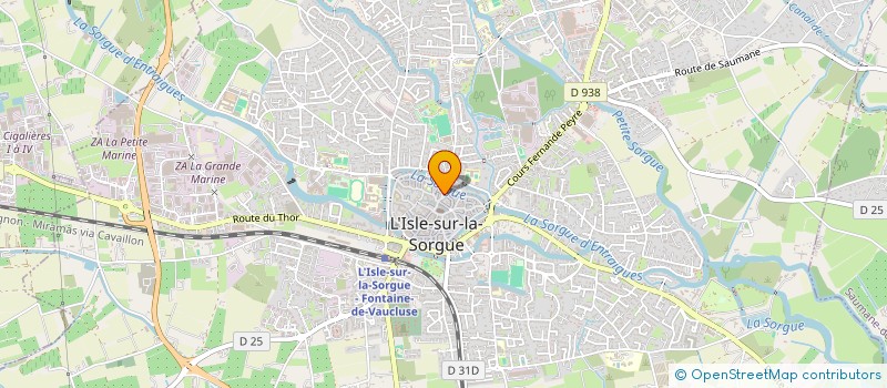 localisation de l'entreprise OSTEOBERTO  L'ISLE-SUR-LA-SORGUE