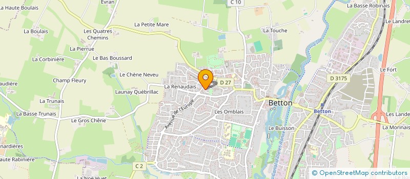 localisation de l'entreprise OSTEOBETTON  BETTON