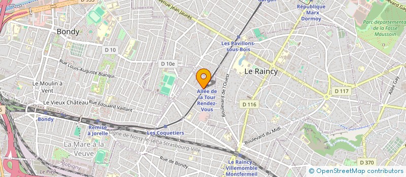 localisation de l'entreprise OSTEOCORPUS à VILLEMOMBLE