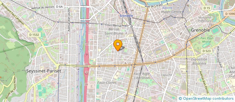 localisation de l'entreprise OSTEOKINEA  GRENOBLE