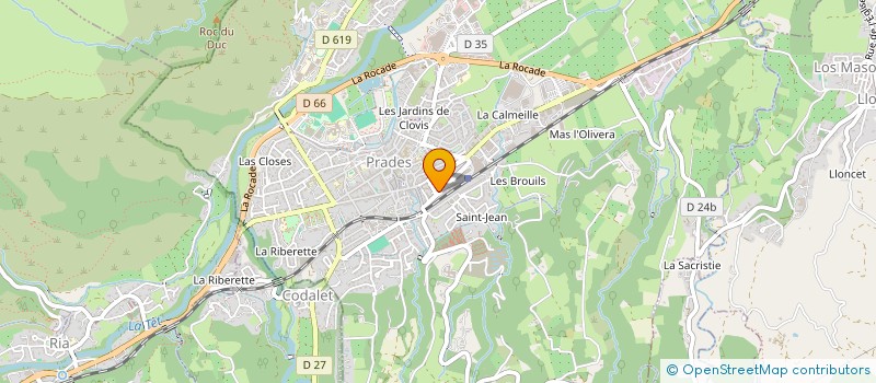 localisation de l'entreprise OSTEOM  PRADES