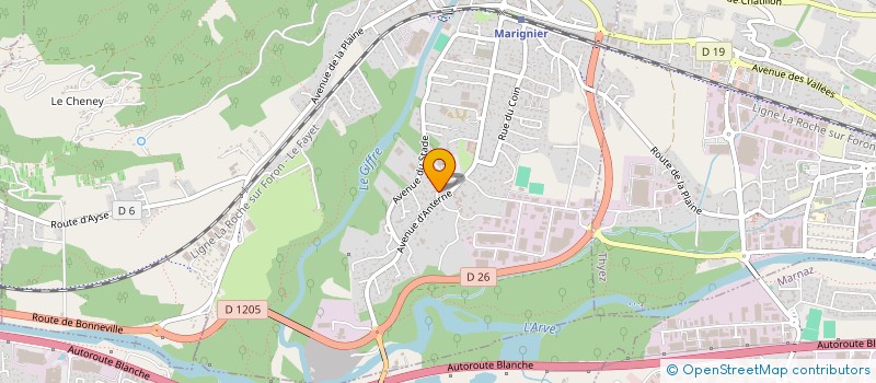 localisation de l'entreprise OSTEOMANAU  MARIGNIER