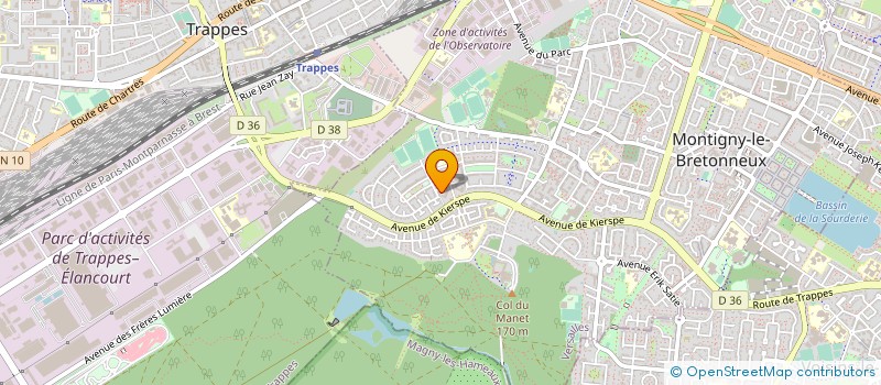 localisation de l'entreprise OSTEOMANET  MONTIGNY-LE-BRETONNEUX