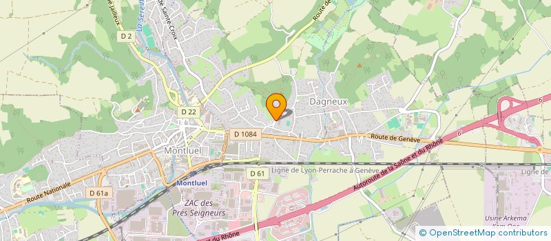 localisation de l'entreprise OSTEOMED  DAGNEUX