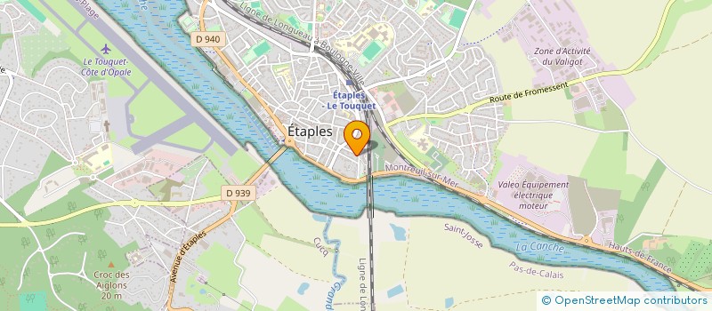 localisation de l'entreprise OSTEOPALE  ETAPLES