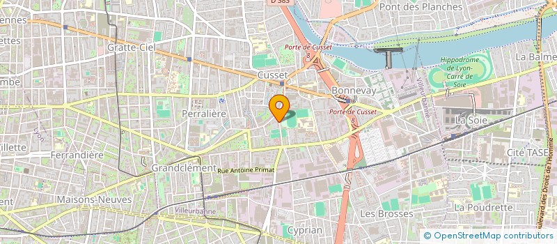 localisation de l'entreprise OSTEOPATHES SENLIMA  VILLEURBANNE