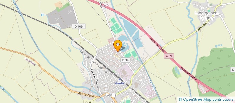 localisation de l'entreprise OSTEOPATHIE GENLIS LA MARE AU CHENE  GENLIS