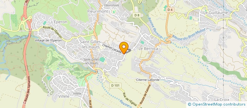 localisation de l'entreprise OSTEOPATHIE REUNION SOLIDARITE à SAINT-PAUL