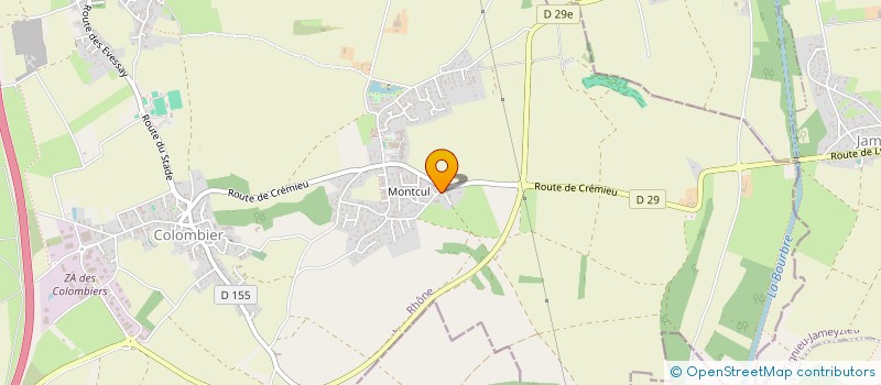 localisation de l'entreprise OSTEOPRO  COLOMBIER-SAUGNIEU