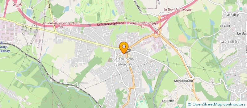 localisation de l'entreprise OSTEORG  LA TOUR-DE-SALVAGNY