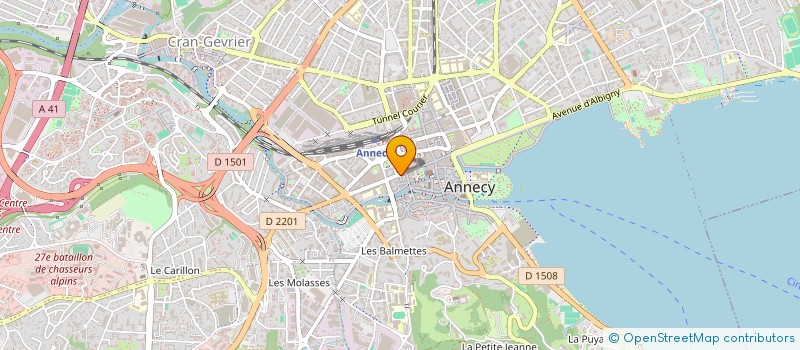 localisation de l'entreprise OSTERIA ANNECY à ANNECY