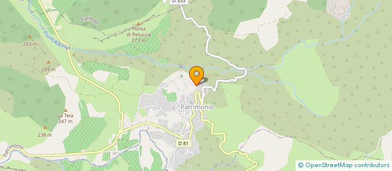 localisation de l'entreprise OSTERIA DI SAN MARTINU à PATRIMONIO