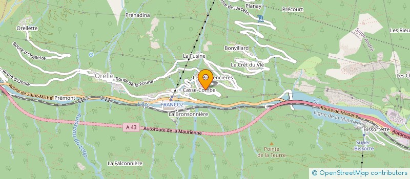 localisation de l'entreprise OSTERNAUD / MALLERET  ORELLE