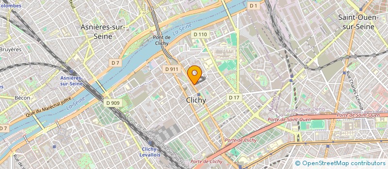 localisation de l'entreprise OSTHEOPATHIE F.I à CLICHY