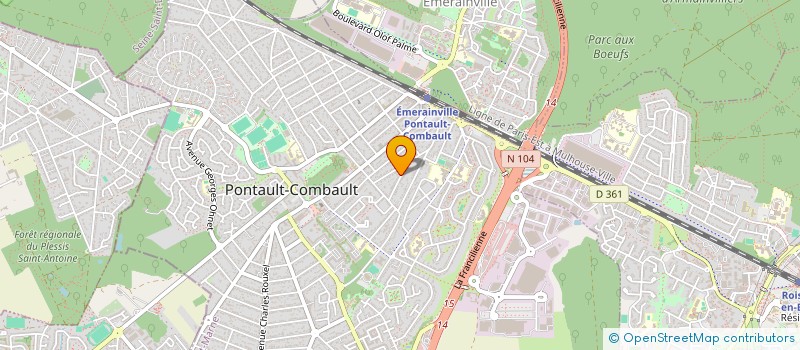 localisation de l'entreprise OSTIA CAPITAL à PONTAULT-COMBAULT