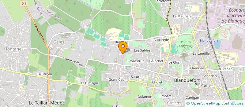 localisation de l'entreprise OSTIMMO à BLANQUEFORT