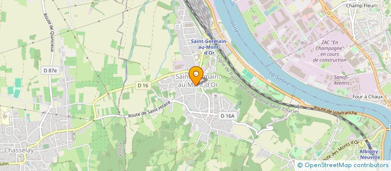 localisation de l'entreprise OSTIN'  SAINT-GERMAIN-AU-MONT-D'OR