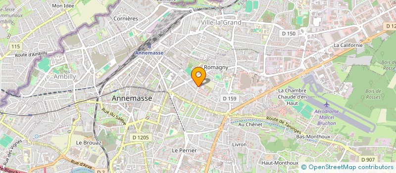 localisation de l'entreprise OSTO74  ANNEMASSE