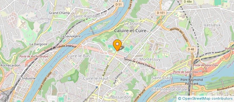 localisation de l'entreprise OSTRAL FINANCES à CALUIRE-ET-CUIRE