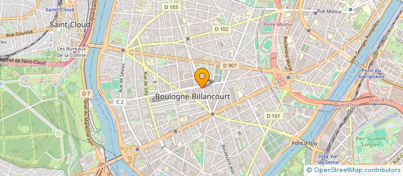 localisation de l'entreprise OSTREA à BOULOGNE-BILLANCOURT
