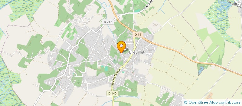 localisation de l'entreprise OSTREA  BREUILLET