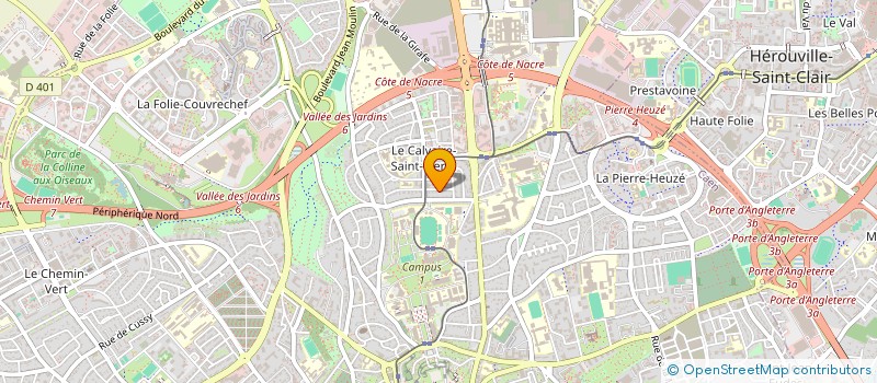localisation de l'entreprise OSTREA à CAEN