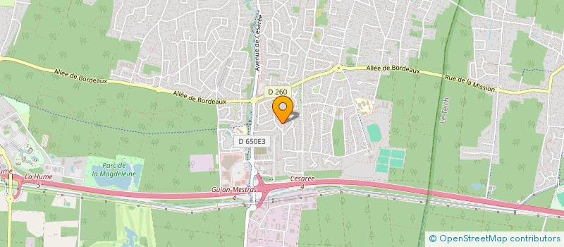 localisation de l'entreprise OSTREA MFA  GUJAN-MESTRAS