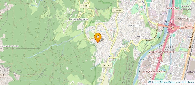 localisation de l'entreprise OSTRIA à SEYSSINS