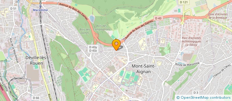 localisation de l'entreprise OSTRYA à ROUEN