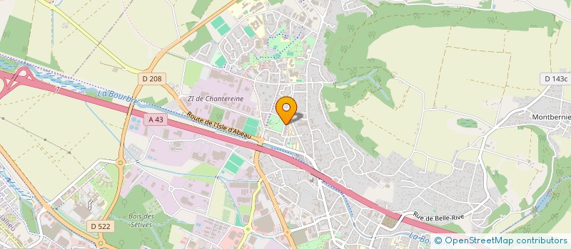 localisation de l'entreprise OSTUNA  BOURGOIN-JALLIEU