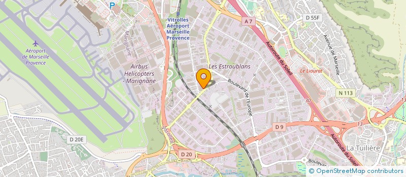localisation de l'entreprise OSUTRANS SA à VITROLLES