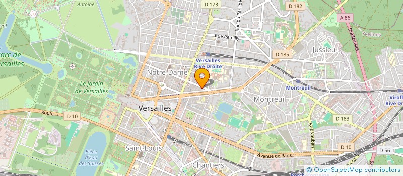 localisation de l'entreprise OSV SOLUTIONS AUDITIVES à VERSAILLES